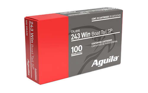 Ammunition Aguila Ammunition Rifle 243Win AGUILA 243WIN 100GR SP 20/200 • Model: Rifle